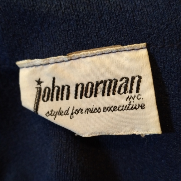 Vintage 1970's dagger collar dress John Norman Sz 14 - Picture 8 of 11